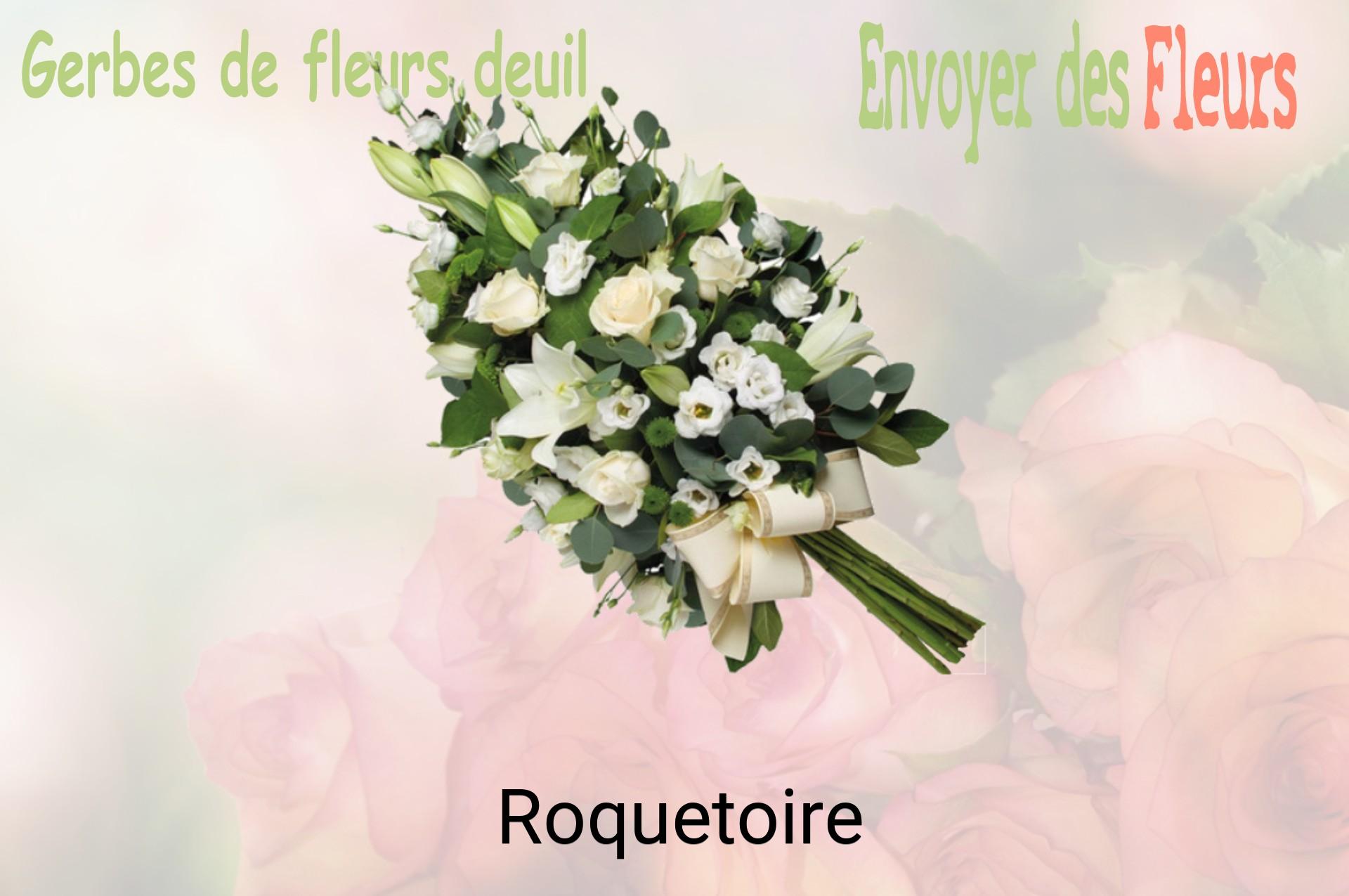Gerbe de fleurs de deuil livrée à Roquetoire